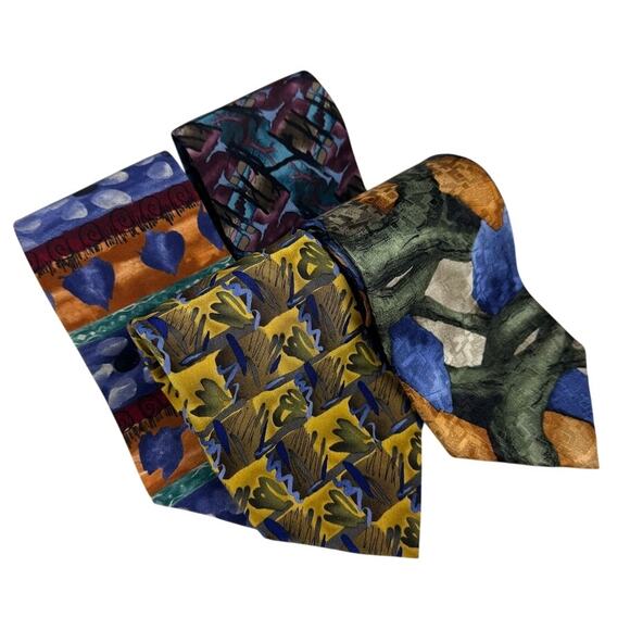 Lot of 4 J. Garcia Silk Ties  Collector’s Edition & Signature Collections Silk - Picture 1 of 12